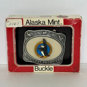 Kiana The Alaska Mint Fur Rendezvous The Last Frontier Belt Buckle